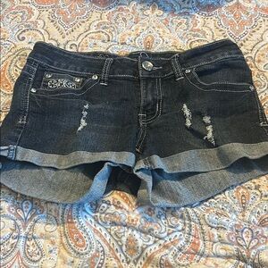 Stylish Black Denim Women's Shorts